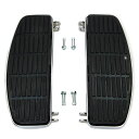 【V-Twin】FXRP用ドライバー フットボードセット Dシェイプ クローム 27-1011