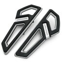 ハーレー純正 M8 ソフテイル用 エンパイア ライダーフットボードキット ブラック/シルバー 50501939