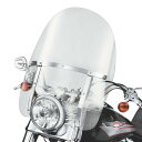 ハーレー純正 デタッチャブル・キングサイズ・ウインドシールド FLソフテイル用 533mm高 クリア 58243-95