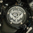 Indian Larryロゴ タイマーカバー マットブラック Indian Larry Motorcycles