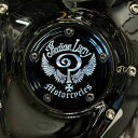 Indian Larryロゴ タイマーカバー グロスブラック Indian Larry Motorcycles