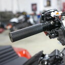 2024以降 ロードグライド、ストリートグライド、2025以降ソフテイル アルミビレットスロットルチューブ (ブラック) スラッシンサプライ(2)