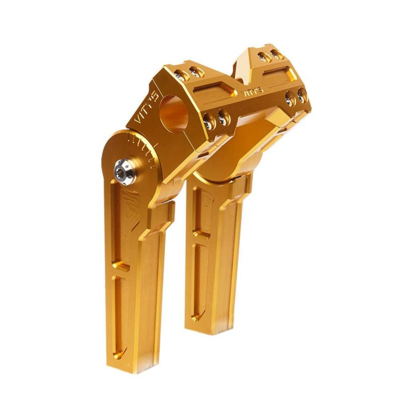 アジャスタブル ライザー 8インチ ゴールド 1-1/8インチハンドル用 Vitys Design （ビティーズデザイン）(2)