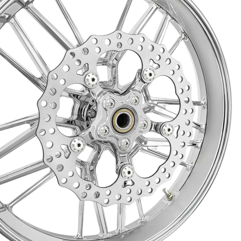 アレンネス ホイール ハブカートリッジ用 320mmスポークマウントローター・アダプター (クローム)