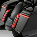 2024以降 ツーリング バッグブレード・LEDサドルバッグライト (スモーク) シロ