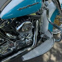 ツーリング、FLソフテイル ワッフル・19インチ フットボード (クローム) サイクルスミス