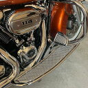 ツーリング、FLソフテイル ワッフルXL・22インチ フットボード (クローム) サイクルスミス
