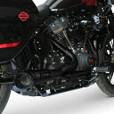 2025以降 ローライダーST、ヘリテイジクラシック ショーティー・ターンアウト 2-1 フルエキゾーストマフラー (ブラック) ツーブラザーズ