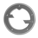 ツインカム用 MASSIVE ダービーカバー シルバー Vitys Design (ビティーズデザイン)