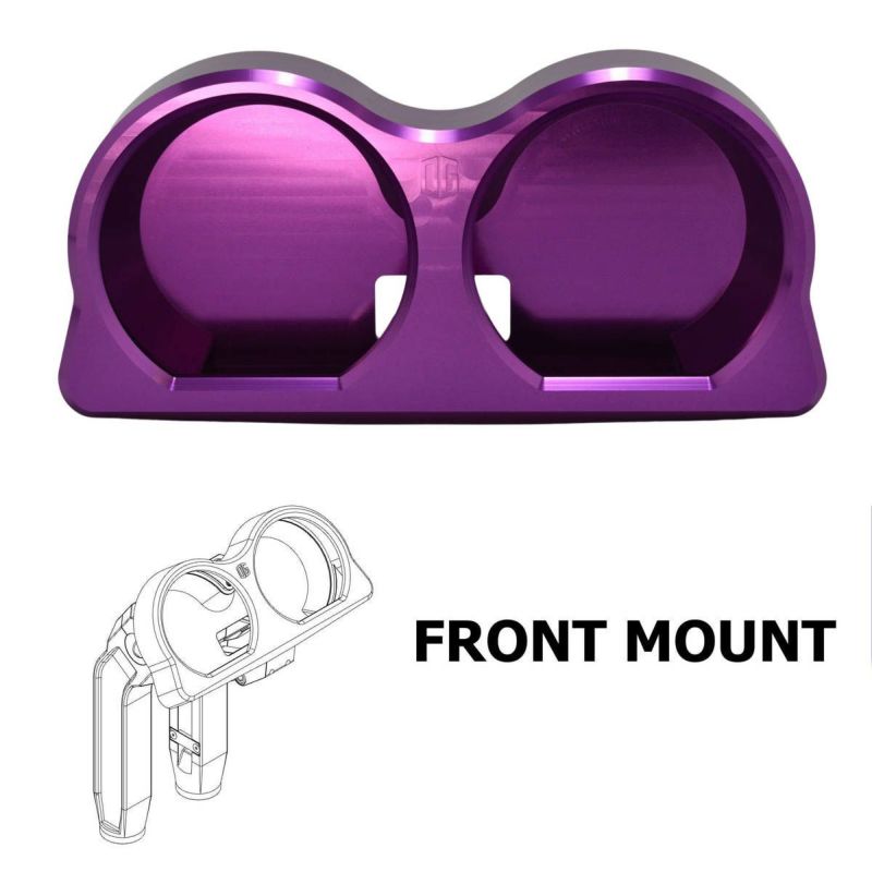 2015〜2023 FLTR OGライザー用 デュアル メーターゲージ フロントマウント パープル OG（オリジナルガ..