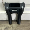 中古 BUNG KING ワンピースライザー クランプセット プルバック 6インチ (2インチプルバック) サテンブラック 配線穴無し