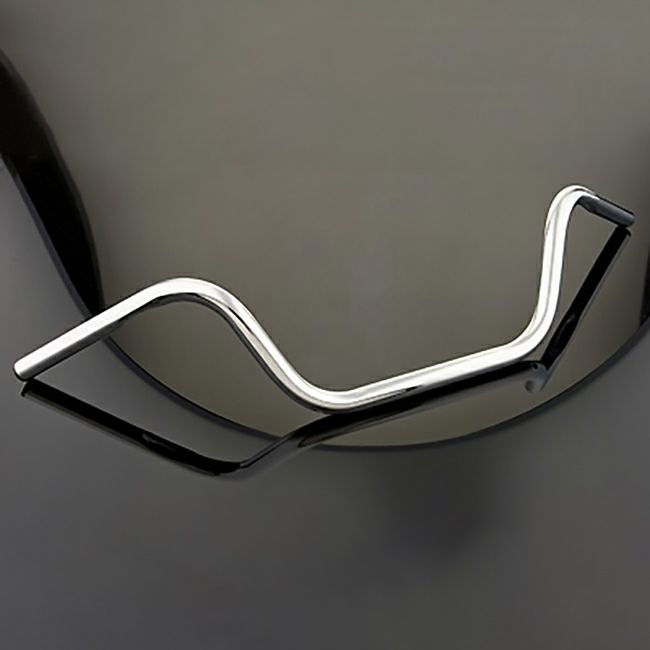 J&Pサイクルズ OEMスタイル・ロー ハンドルバー 7.5インチ (クローム)