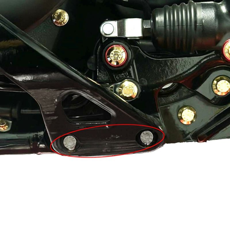 M8ソフテイル フットペグマウント ARPボルトキット ステンレス BAMCO MOTORSPORTS (バムコ モータース..