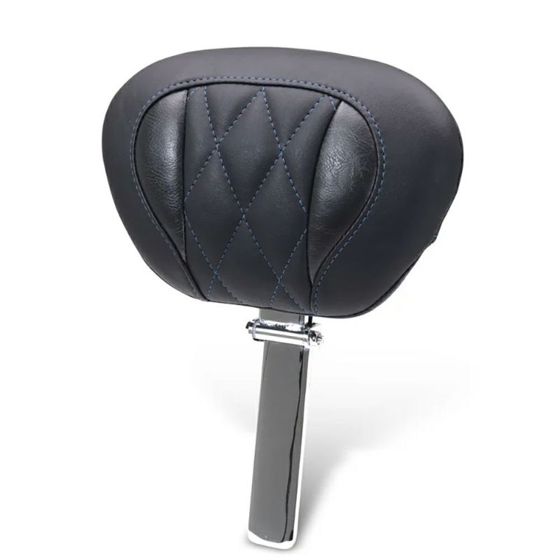 マスタング デラックス・ダイアモンド ライダーバックレスト (ブルー) 2024以降ツーリング