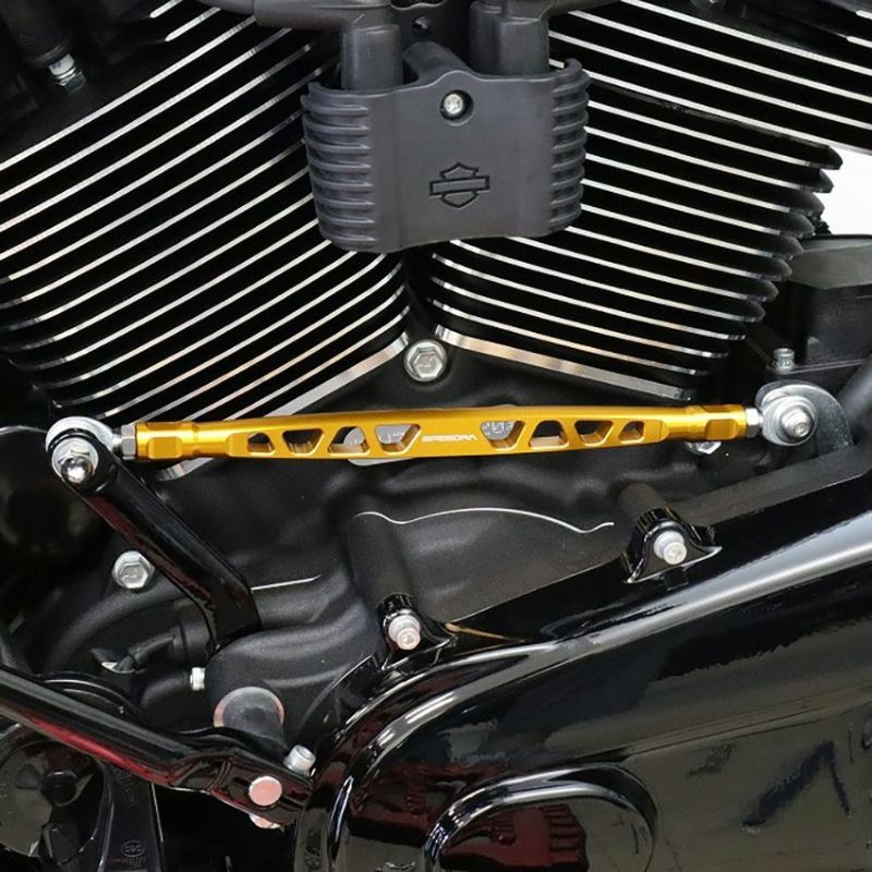 スピードラ シフトリンケージ (ゴールド) ツーリング、ソフテイル、トライク