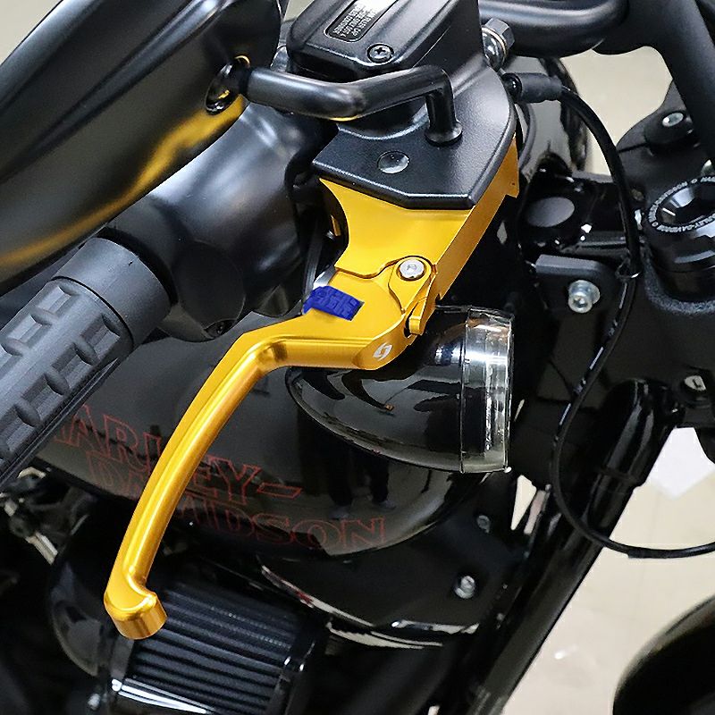 2025以降ソフテイル アジャスタブルレバーセット スタンダードタイプ (ゴールド/ブルー) スピードラ