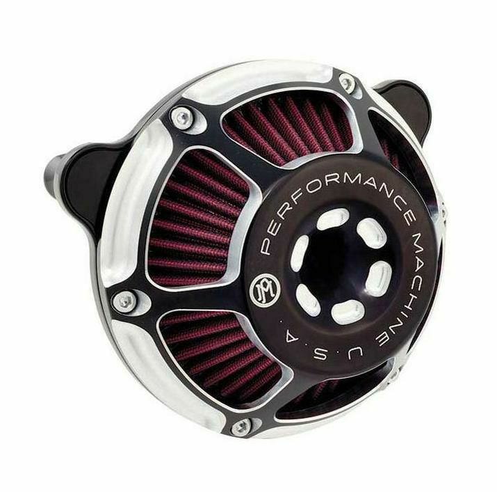 【PM】MAX HP エアクリーナー　コントラストカット ケーブルスロットル車用 0206-2078-BM