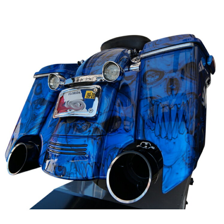 【Khrome Werks】4.5HP-PLUS スリップオンマフラー ブラック/Black Edgeエンド 2017〜2024 ツーリング