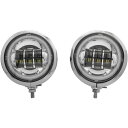 【Letric Lighting】HALOリング付きLEDパッシングライト クローム LLC-PL-FHCC