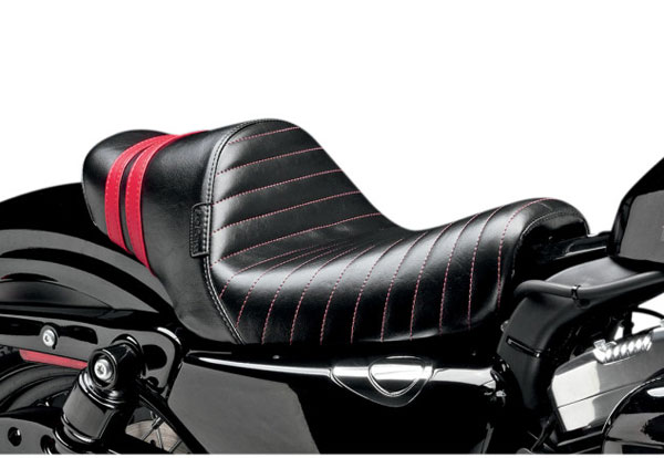 【ラペラ】 STUBS SPOILER SEATS　RED　2004〜2006 2010〜2021 スポーツスター LK-416RED