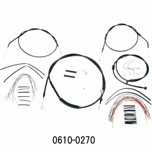 【バーリーブランド】エイプハンドル用　ケーブルラインキット　2007〜2013 XLモデル B30-1008/B30-1004/B30-1005
