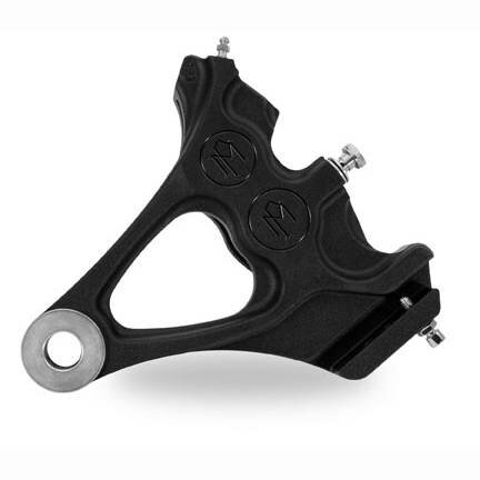 【パフォーマンスマシン】 4ピストン ディファレンシャル リアキャリパー&ブラケット ブラックOPS 1285-0076-SMB