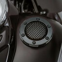 【クリアキン】 メッシュ ガスキャップ ブラック 1982〜2019 全車種(一部ツーリング除く) 6549