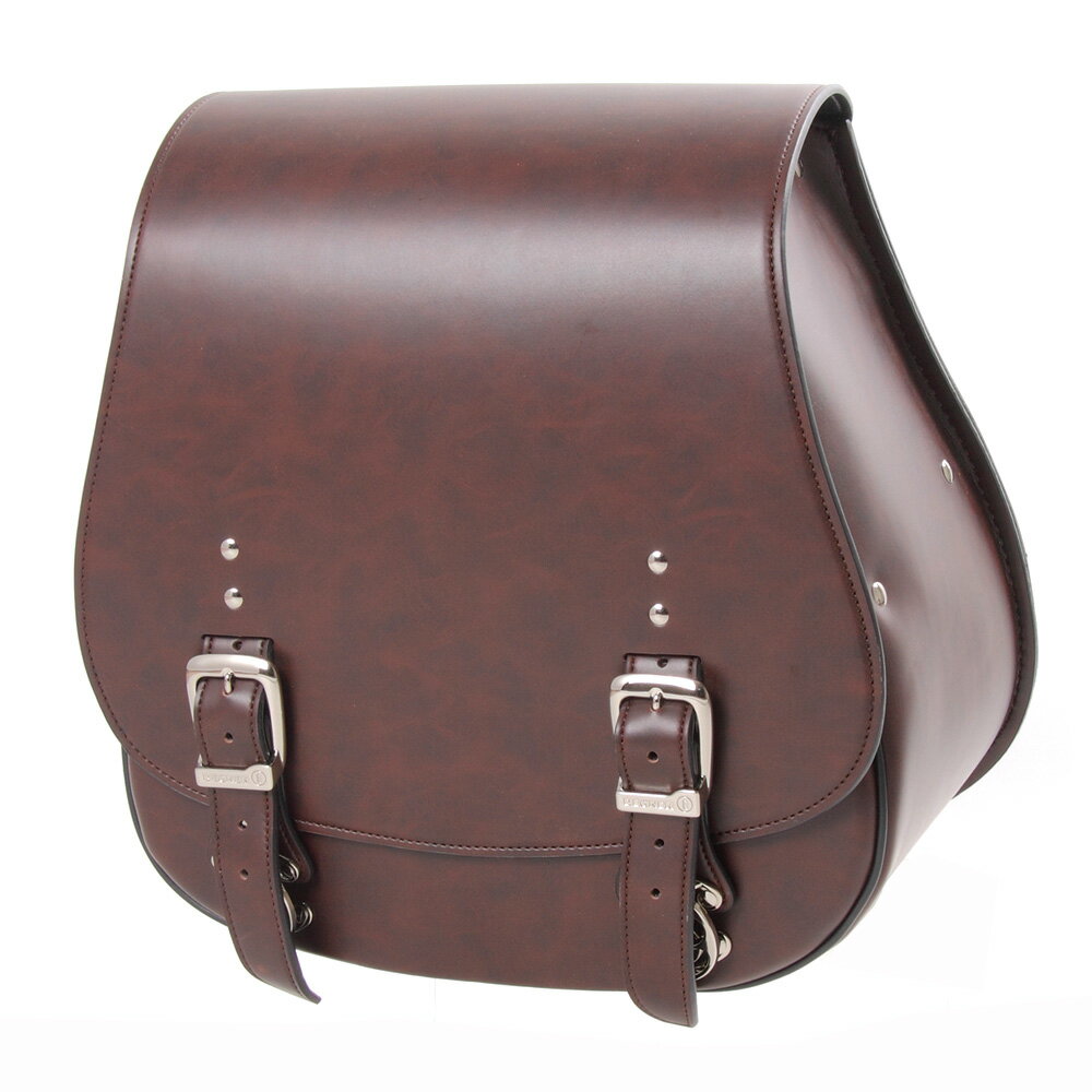 Saddle Bag - 【デグナー】 シンセティックレザーサドルバッグ ブラウン DSB-5-BR