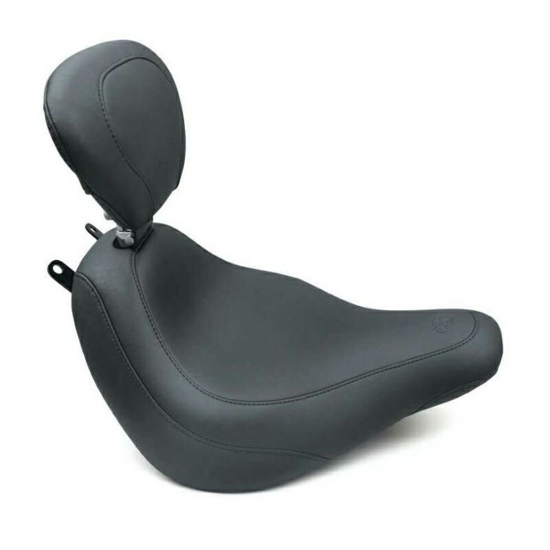 【マスタング】 ワイドトリッパー バックレスト付きソロシート 2018〜2025 FLDE、FLHC/S 79332