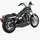 【バンス＆ハインズ(Vance&Hines)】 Big Shots Staggered BLACK 47938