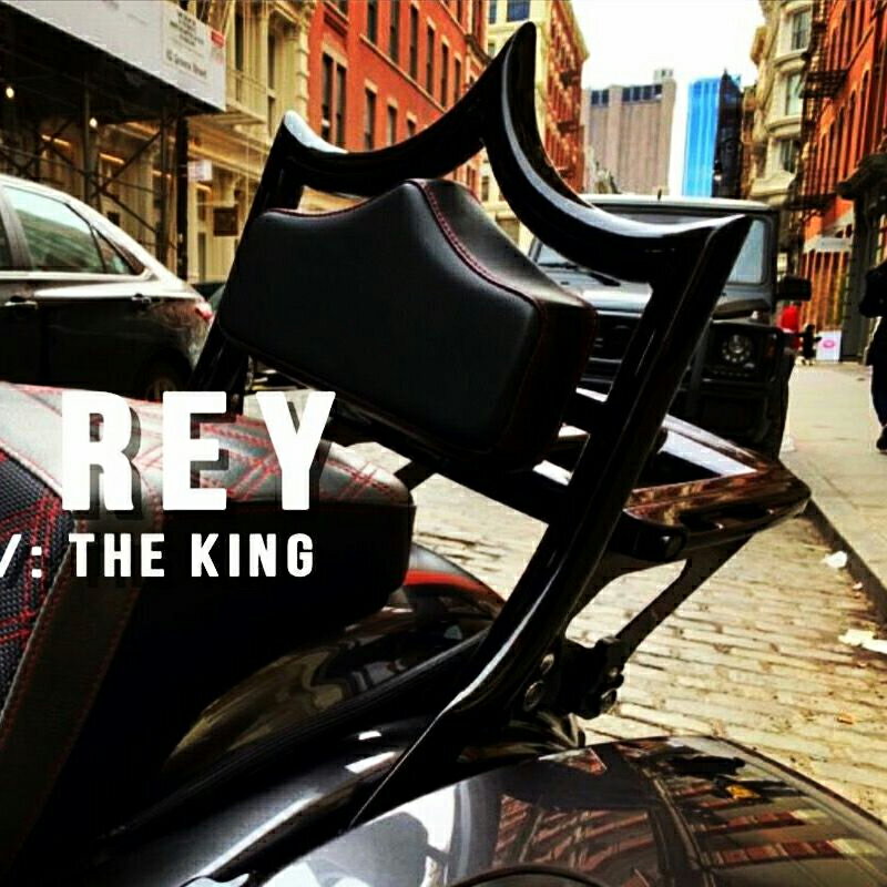 【カスタムモータースポーツ】09GBREV1911 エル・レイ デタッチャブル・バックレスト グロスブラック 2..