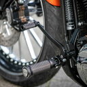 【Thunderbike】ライダーフットペグ・ベースセット サテンブラックカット 31-74-090
