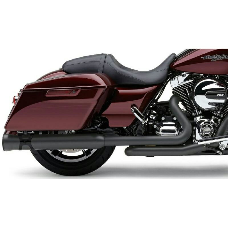 【コブラ】パワーポート・デュアルヘッドエキゾーストパイプ デュアルバング ブラック 2010〜2016 ツーリング 6253DBRB1