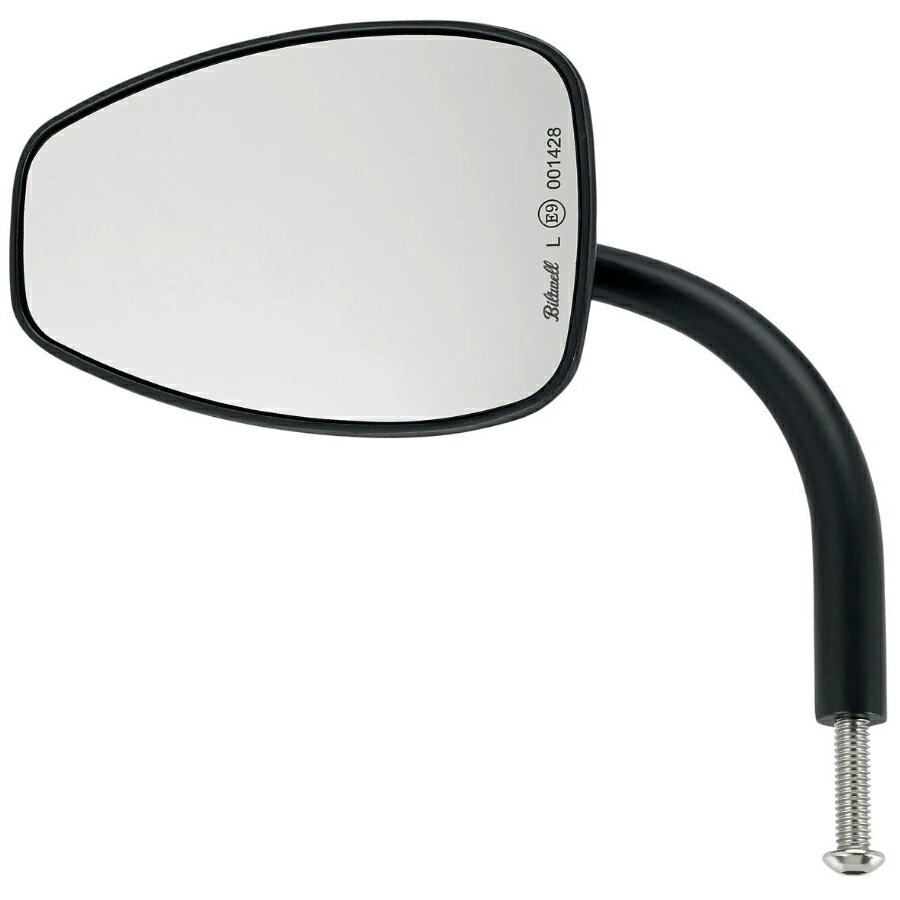 【ビルトウェル】CE規格ティアドロップミラー ブラック 6504-400-131