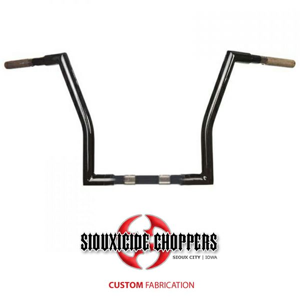 【スーサイドチョッパーズ】ロードキングハンドルバー 16インチ グロスブラック 2008〜2022 FLHR、FLHR..
