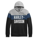 HARLEY-DAVIDSON 純正（ハーレーダビッドソン）メンズ ブロックレタープルオーバーパーカー_96345-21VM