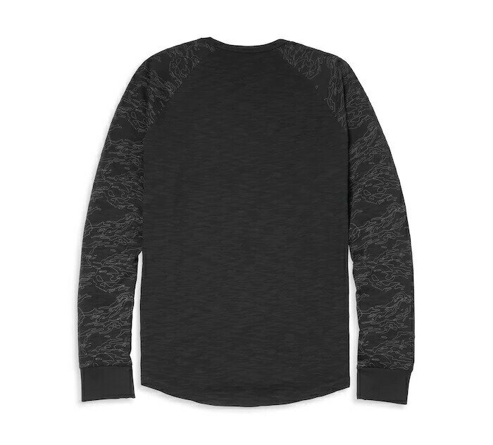 ハーレーダビッドソン メンズ ウィリーGスカルカモプリント スリーブスラブTee_96040-22VM