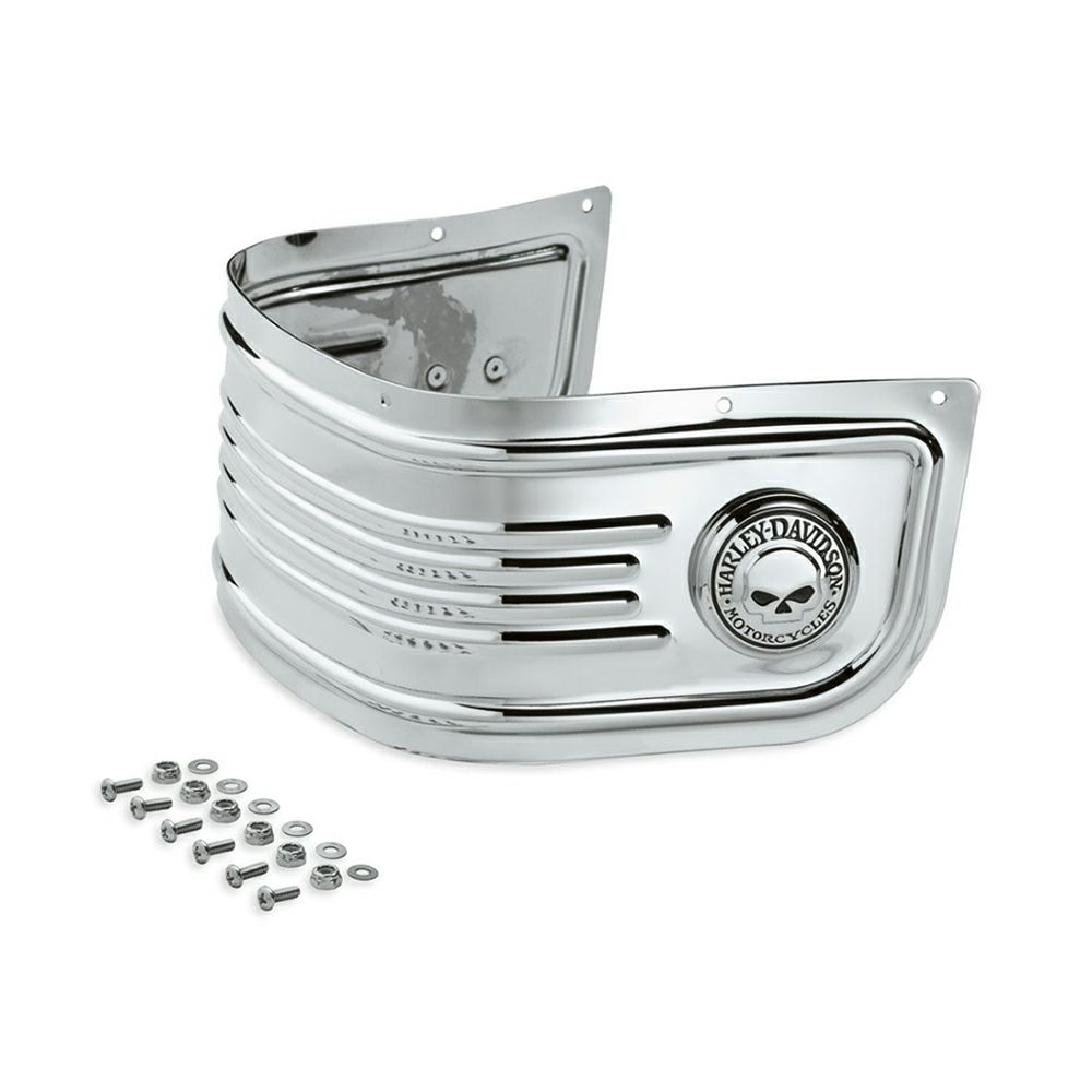 【59582-02A】ハーレー純正 ウイリーG.・スカル・フェンダースカートWillie G Skull Front Fender Skirt EVOツーリング TCツーリング&トライク