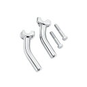 【56266-09】ハーレー純正 ハンドルバーライザーキット クロームCurved Handlebar Riser Kit M8ツーリング&トライク V-ROD