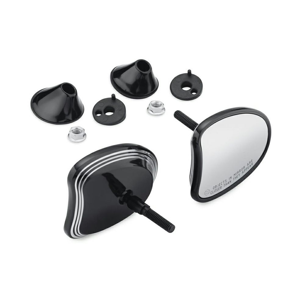 【56000099A】ハーレー純正 テーパー型フェアリングマウントミラーEdge Cut Tapered Fairing Mount Mirrors M8ツーリング&トライク TCツーリング&トライク