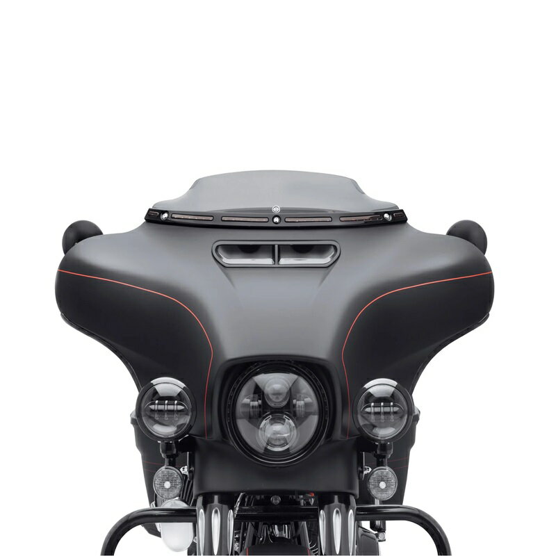 【57000395A】ハーレー純正 イルミネーションウインドシールドトリム-ブラック Illuminated Windshield Trim