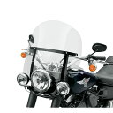 【57400111】ハーレー純正 H-Dデタッチャブル・キングサイズ・ウインドシールド FLソフテイル用 ブラック・ブレースKing-Size H-D Detachables Windshield for FL Softail Models - 18 in. Light Smoke Gloss Black Brace TCソフテイル