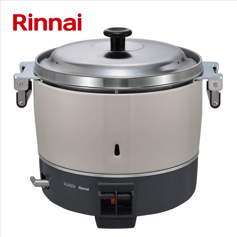 リンナイ（Rinnai）業務用ガス炊飯器　■普及タイプ　■容量3升（6.0L）　■都市ガス用〔12・13A〕　■送料無料（北海道・沖縄県・離島は別途送料）　■代金引換不可