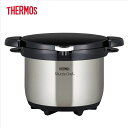 サーモス（THERMOS）【KBG-3000-CS】真空保温調理器　クリアステンレス　■シャトルシェフ　3.0L（3～5人用）　■調理鍋ステンレス（5.0mm厚底設計）　■送料無料（北海道・沖縄県・離島は送料が掛かります）