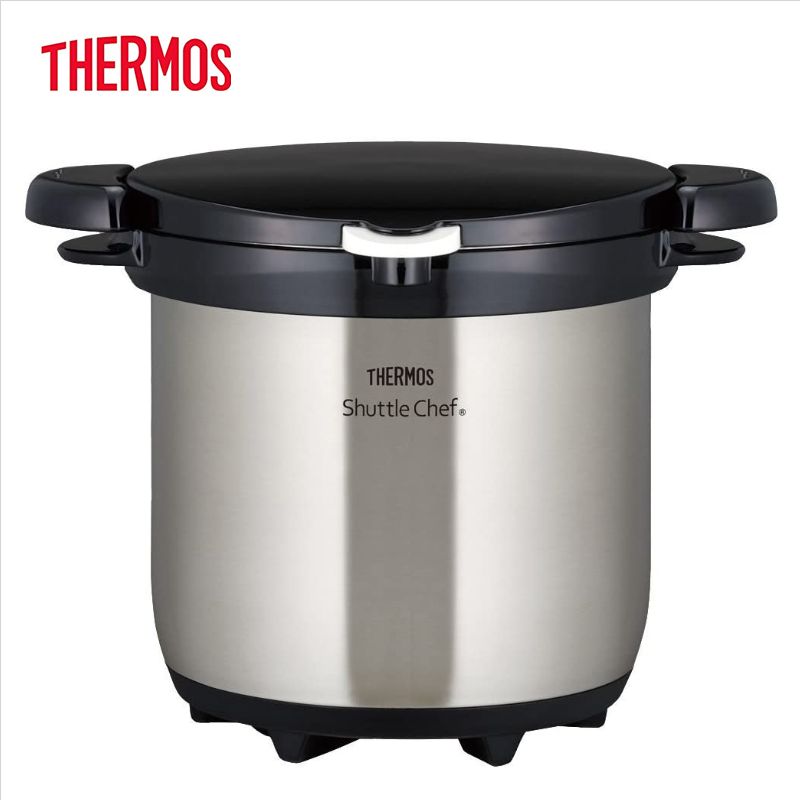 ●お買い得価格でご奉仕!!サーモス(THERMOS)【KBG-4500-CS】真空保温調理器 クリアステンレス ■シャトルシェフ 4.5L(4~6人用) ■調理鍋ステンレス(5.0mm厚底設計) ■送料無料(北海道・沖縄県・離島は送料が掛かります)