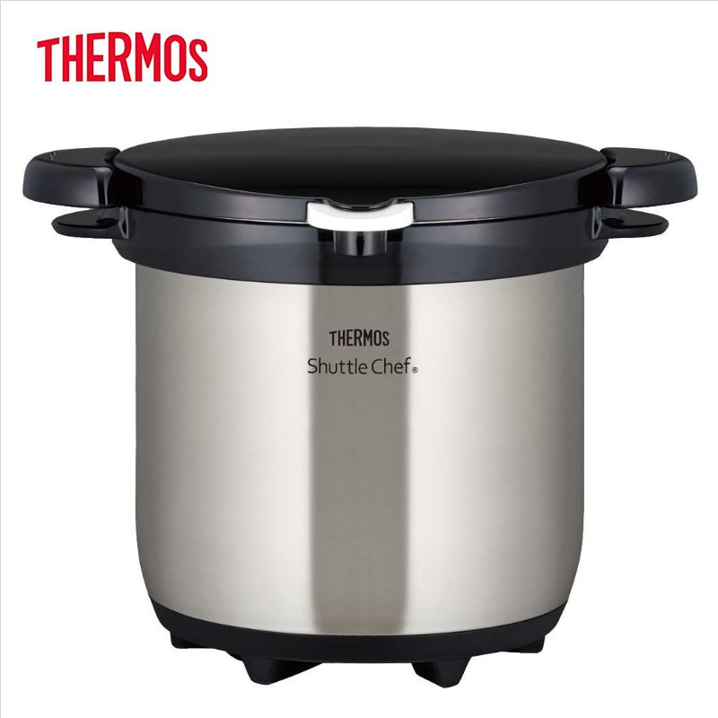 サーモス（THERMOS）【KBG-4500-CS】真空保温調理器　クリアステンレス　■シャトルシェフ　4.5L（4～6人用）　■調理鍋ステンレス（5.0mm厚底設計）　■送料無料（北海道・沖縄県・離島は送料が掛かります）