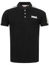 LONSDALE ロンズデール / ショルダーラインポロシャツ(BROCHEL) Black -送料無料-