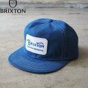 BRIXTON ブリクストン キャップ GRADE HP SNPK 11697-denim 11697 メンズ レディース 帽子 ぼうし cap デニム スナップバック サイズ調節可能 ストリート バイカー アメカジ