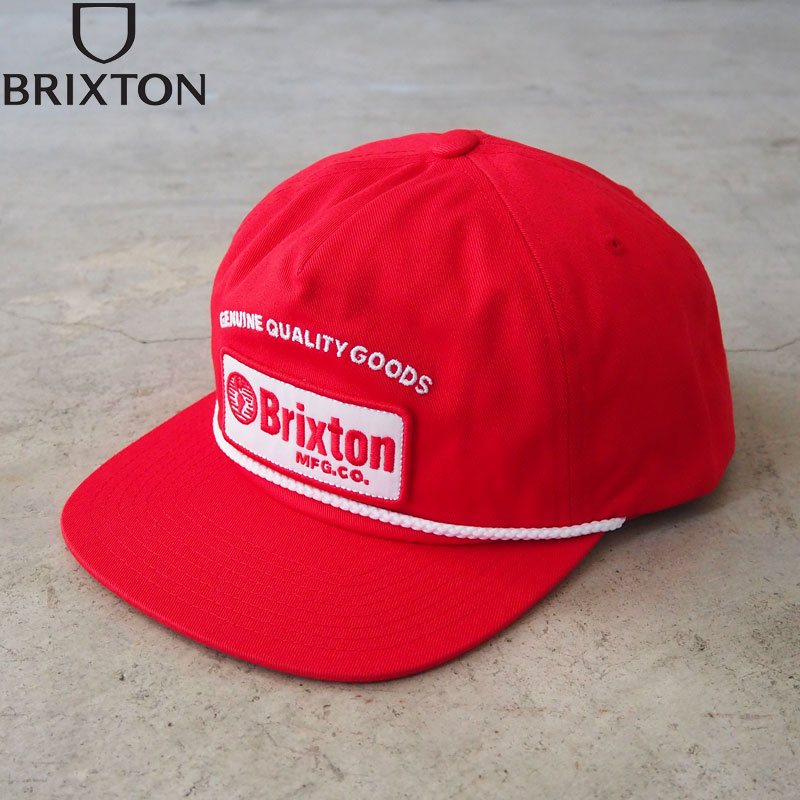 BRIXTON ブリクストン キャップ TRADESMAN MP SNPK 11895 メンズ レディース 帽子 ぼうし サイズ調節可能 スナップバック スナップ ロゴ ストリート ガレージ バイカー サーフ アメカジ 赤 レッド