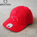 BRIXTON ブリクストン キャップ RUNNING ON EMPTY NP ADJ HAT 11918 メンズ レディース 帽子 ぼうし cap コットン ガソリンメーター スナップバック サイズ調節可能 ストリート バイカー アメカジ 赤